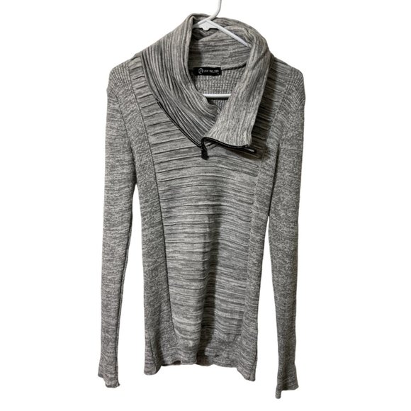 Lief Nelson Mens Cardigan Sweater Gray Zipper Size Large - Picture 1 of 7